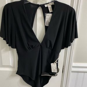 NWT Forever 21 Black Bodysuit